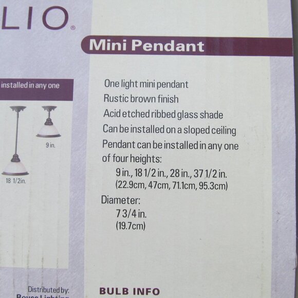 Portfolio Mini Pendant Lights Lot of 2 - Picture 2 of 5